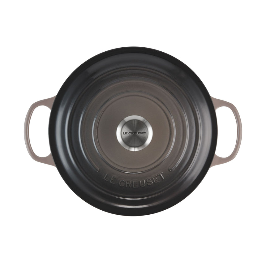 Le Creuset Signature Cast Iron Round Casserole 28cm - 6.7L Flint - Image 04