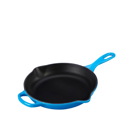 Le Creuset Signature Cast Iron Round Skillet 20cm Azure in Blue - Image 01