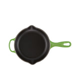 Le Creuset Signature Cast Iron Round Skillet 20cm Bamboo Green - Image 06