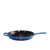 Le Creuset Signature Cast Iron Round Skillet 30cm Azure in Blue - Image 06