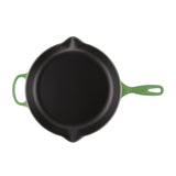 Le Creuset Signature Cast Iron Round Skillet 30cm Bamboo Green - Image 04