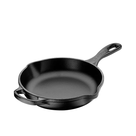 Le Creuset Signature Cast Iron Round Skillet 30cm Satin in Black - Image 01