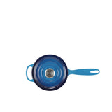 Le Creuset Signature Cast Iron Saucepan 16cm - 1.5L Azure Blue - Image 03