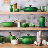 Le Creuset Signature Cast Iron Shallow Casserole 26cm Bamboo Green - Image 05