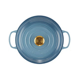 Le Creuset Signature Cast Iron Shallow Casserole 26cm - 2.2L Chambray - Image 03