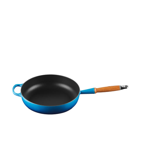 Le Creuset Signature Cast Iron Saute Pan 28cm Azure in Blue - Image 01