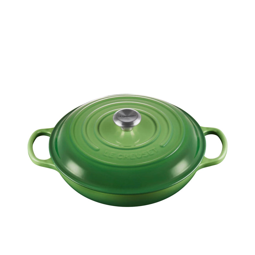 Le Creuset Signature Cast Iron Shallow Casserole 30cm Bamboo Green - Image 01