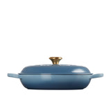 Le Creuset Signature Cast Iron Shallow Casserole 30cm - 3.5L Chambray - Image 04