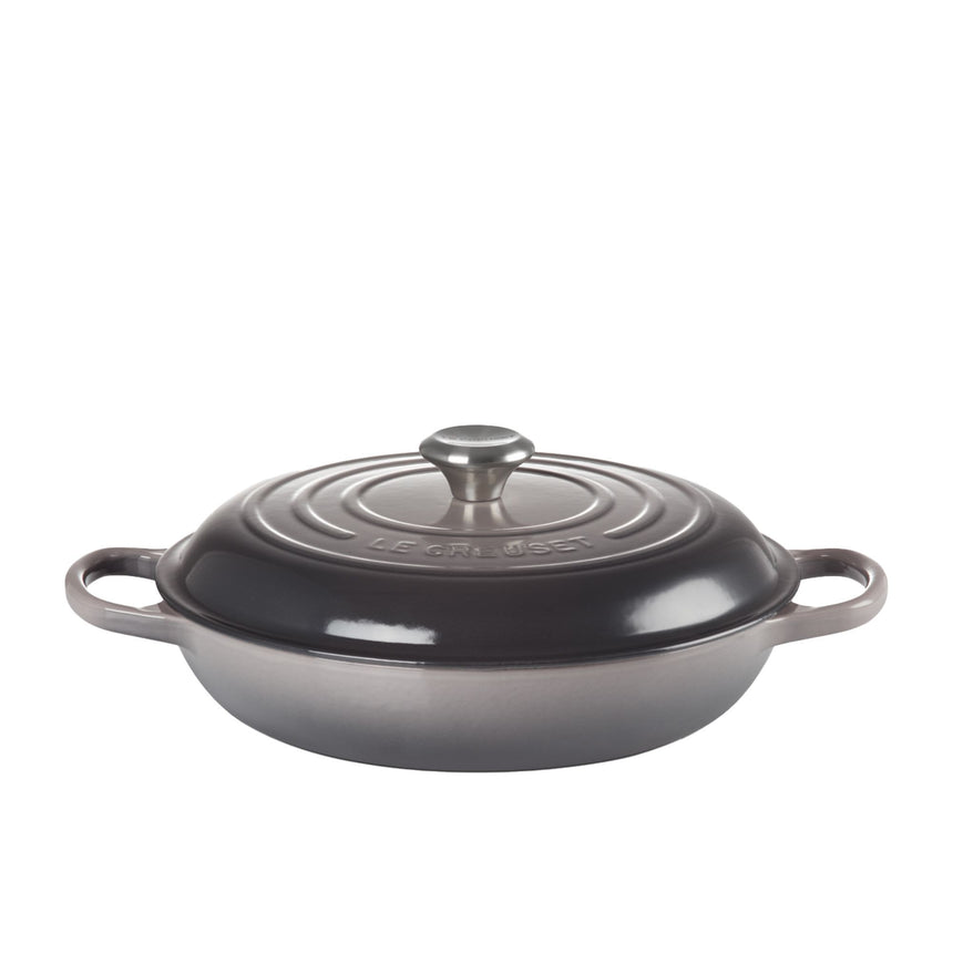 Le Creuset Signature Cast Iron Shallow Casserole 30cm - 3.5L Flint - Image 01