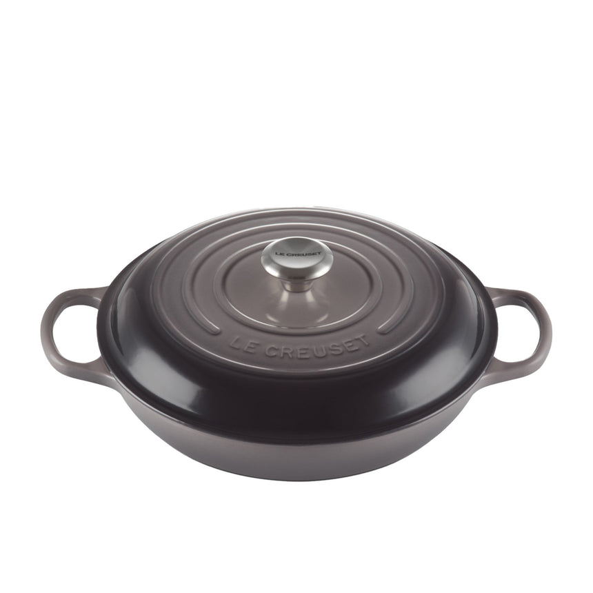 Le Creuset Signature Cast Iron Shallow Casserole 30cm - 3.5L Flint - Image 02