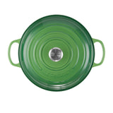 Le Creuset Signature Cast Iron Shallow Casserole 30cm Bamboo Green - Image 04