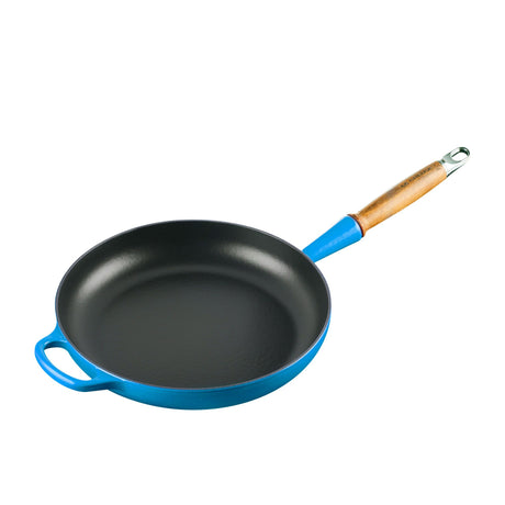 Le Creuset Signature Cast Iron 28cm Frypan Azure in Blue - Image 01