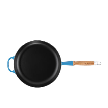 Le Creuset Signature Cast Iron 28cm Frypan Azure in Blue - Image 02