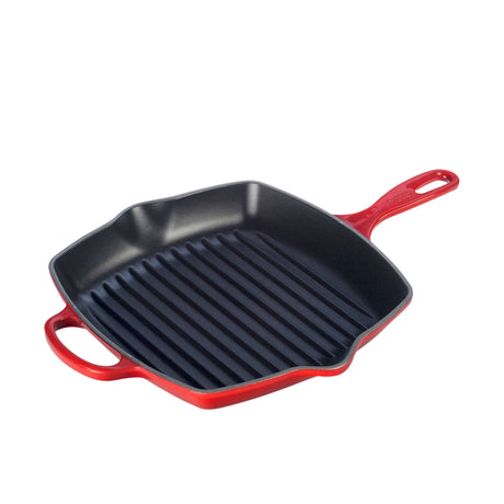 Le Creuset Signature Cast Iron Square Grillit 26cm Cerise - Image 01