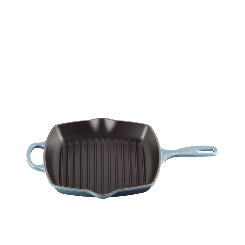 Le Creuset Signature Cast Iron Square Grillit 26cm Chambray - Image 03