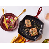 Le Creuset Signature Cast Iron Square Grillit 26cm Rhone - Image 02