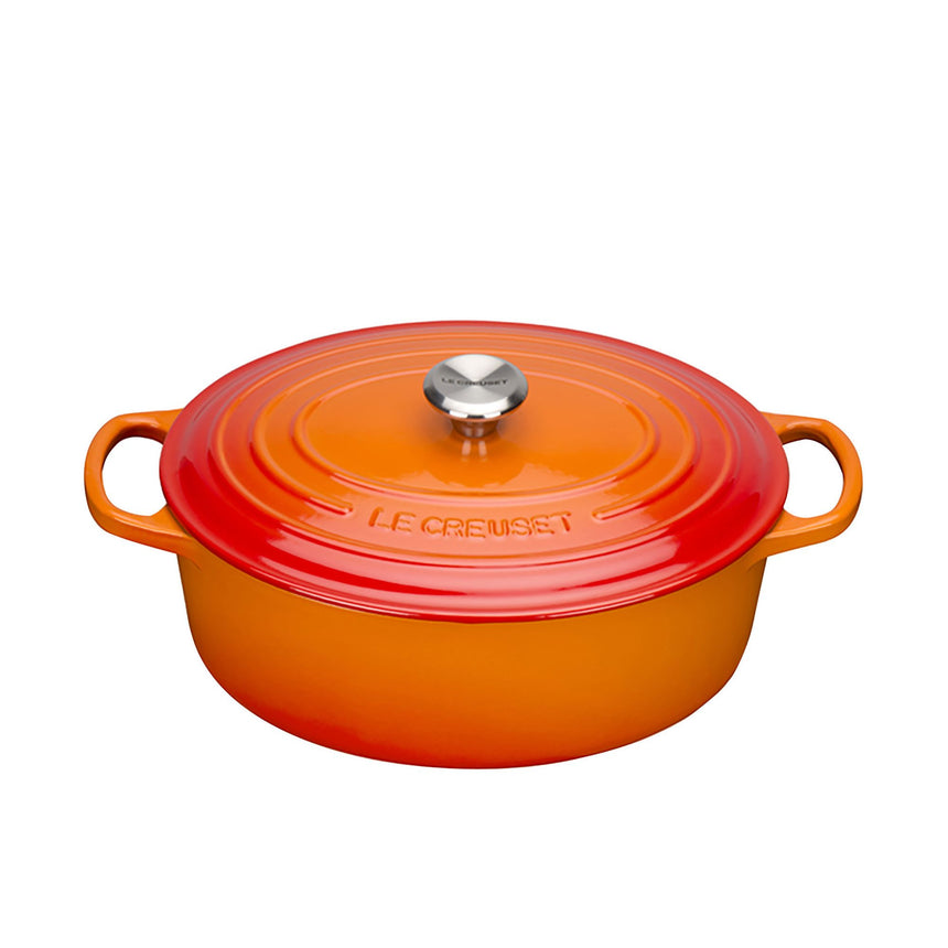 Le Creuset Signature Cast Iron Oval Casserole Volcanic 27cm - Image 01