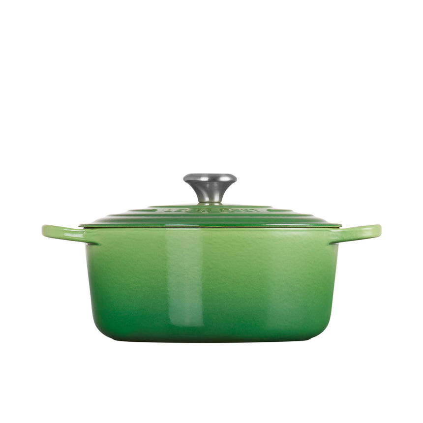 Le Creuset Signature Cast Iron Round Casserole 26cm Bamboo Green - Image 05