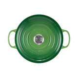 Le Creuset Signature Cast Iron Round Casserole 26cm Bamboo Green - Image 06