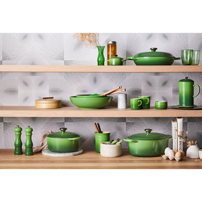 Le Creuset Signature Cast Iron Shallow Casserole 30cm Bamboo Green - Image 02