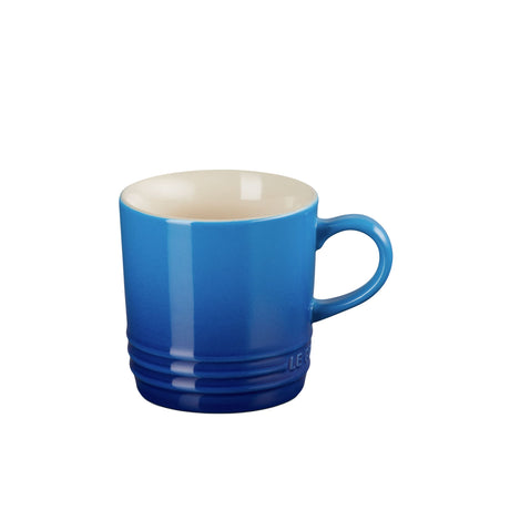 Le Creuset Stoneware Cappuccino Mug 200ml Azure in Blue - Image 01