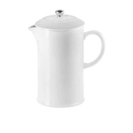 Le Creuset Stoneware French Press 1 Litre in White - Image 01