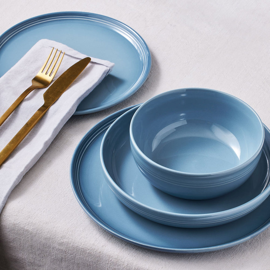 Le Creuset Stoneware Coupe Dinner Plate 27cm Chambray - Image 02