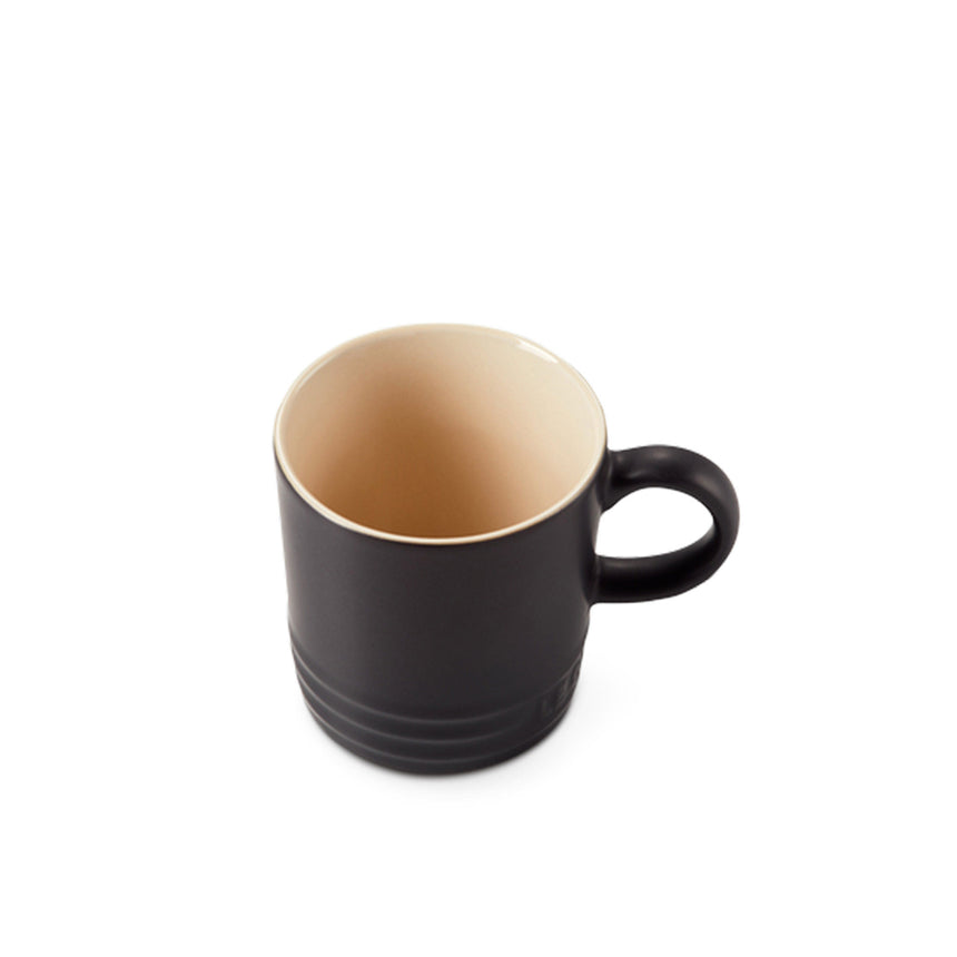 Le Creuset Stoneware Espresso Mug Satin in Black - Image 04