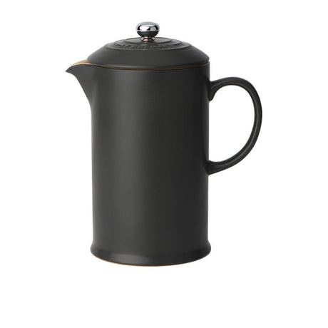 Le Creuset Stoneware French Coffee Press Satin in Black - Image 01