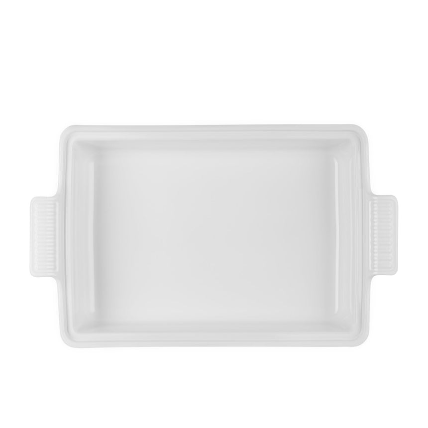 Le Creuset Stoneware Heritage Covered Rectangular Dish 33x23cm in White - Image 05