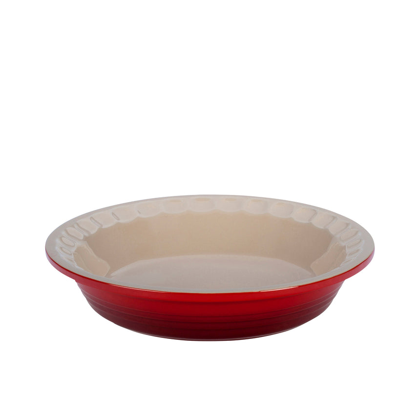 Le Creuset Cerise in Red Heritage Pie Dish 23cm - Image 01