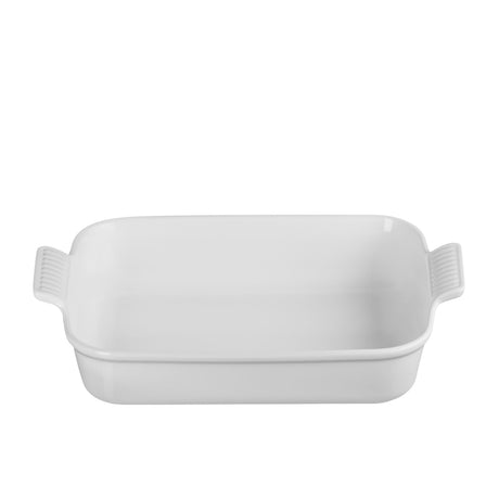 Le Creuset Stoneware Heritage Rectangular Dish 32cm 4 Litre in White - Image 02