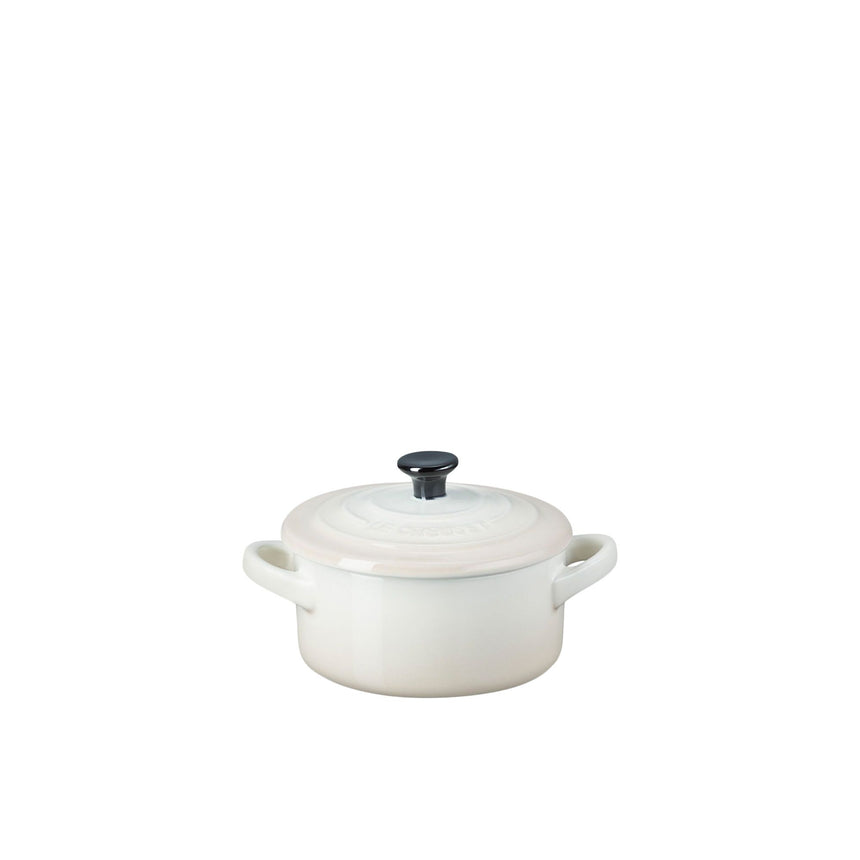 Le Creuset Stoneware Mini Round Casserole 9cm Meringue - Image 01