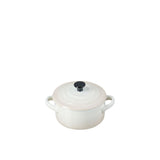 Le Creuset Stoneware Mini Round Casserole 9cm Meringue - Image 05