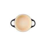 Le Creuset Stoneware Mini Round Casserole 9cm Satin in Black - Image 06