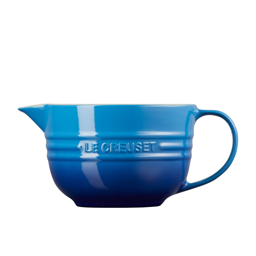 Le Creuset Stoneware Mixing Jug 2 Litre Azure in Blue - Image 03