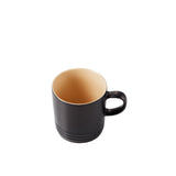 Le Creuset Stoneware Cappuccino Mug 200ml Satin in Black - Image 03