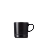 Le Creuset Stoneware Cappuccino Mug 200ml Satin in Black - Image 04