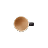 Le Creuset Stoneware Cappuccino Mug 200ml Satin in Black - Image 05