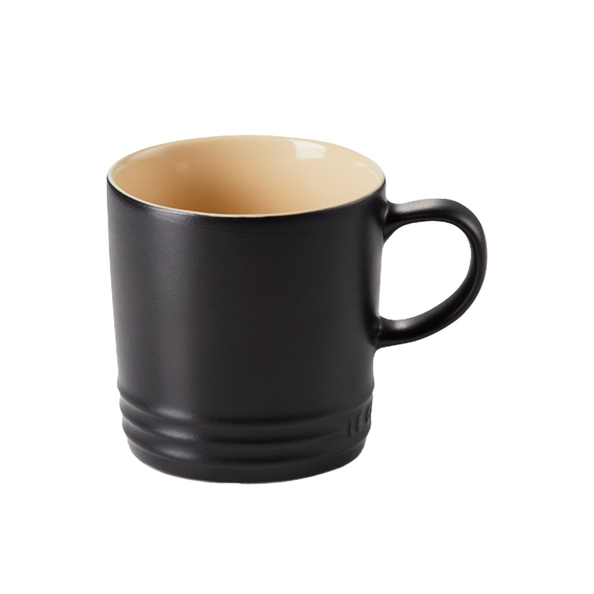 Le Creuset Stoneware Mug 350ml Satin in Black - Image 02