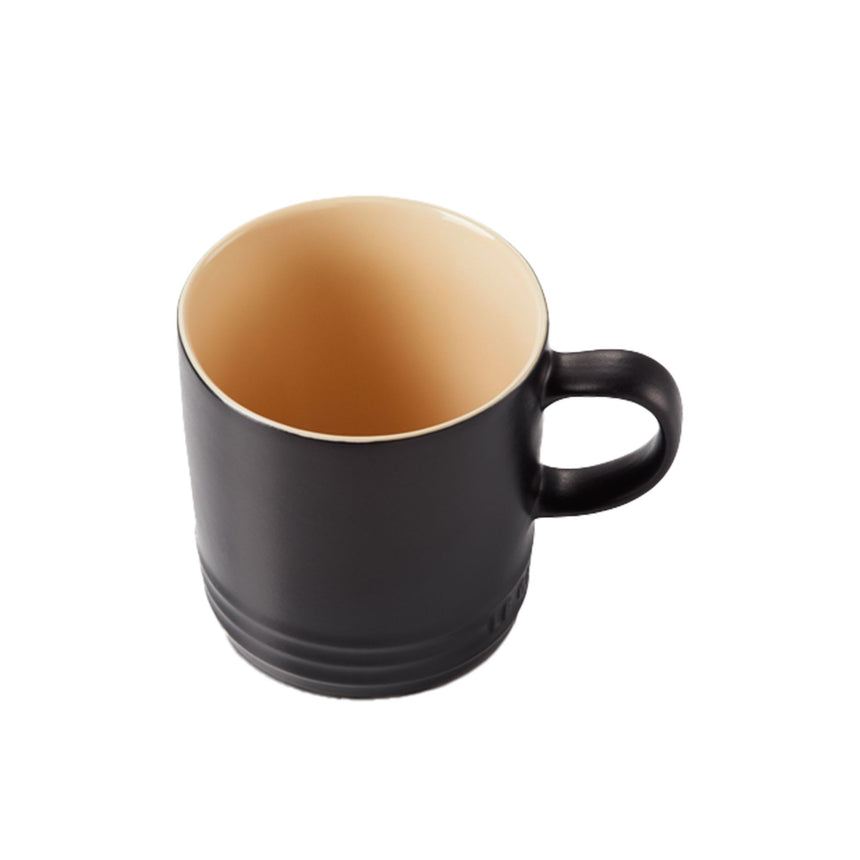 Le Creuset Stoneware Mug 350ml Satin in Black - Image 03