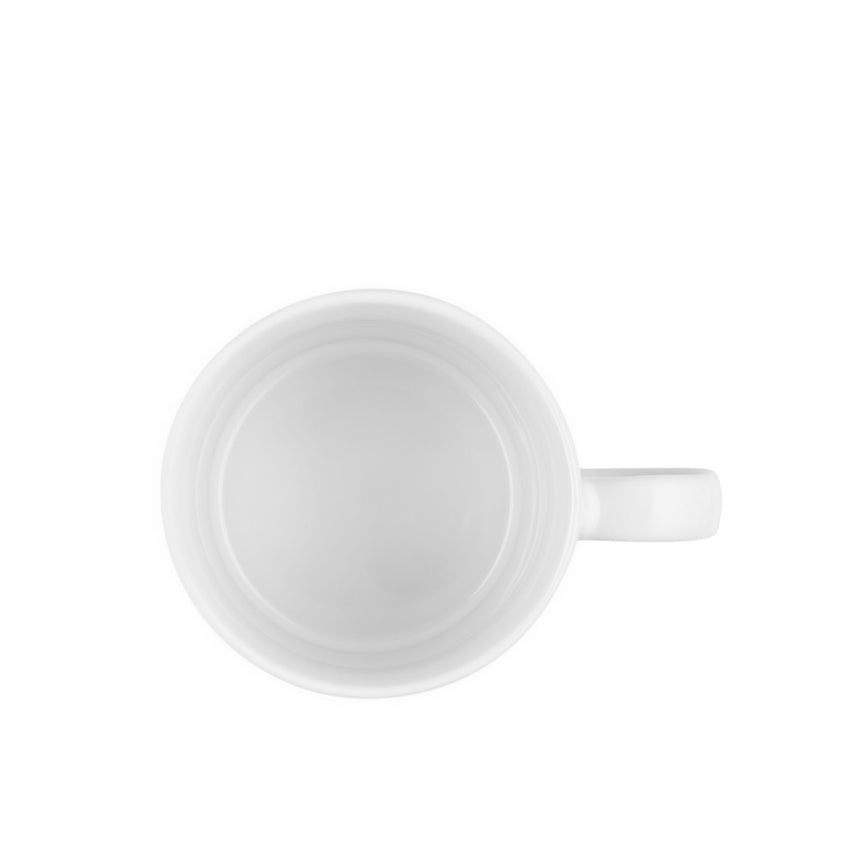 Le Creuset Stoneware Mug 350ml in White - Image 04