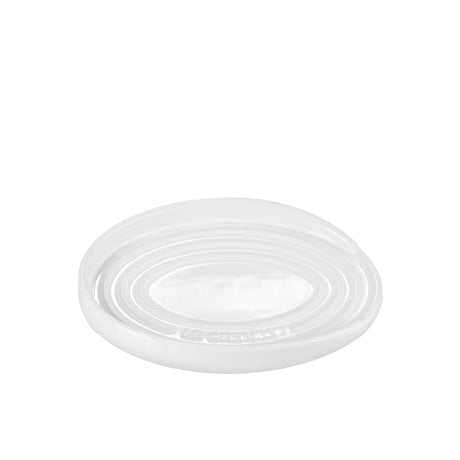 Le Creuset Stoneware Oval Spoon Rest in White - Image 01