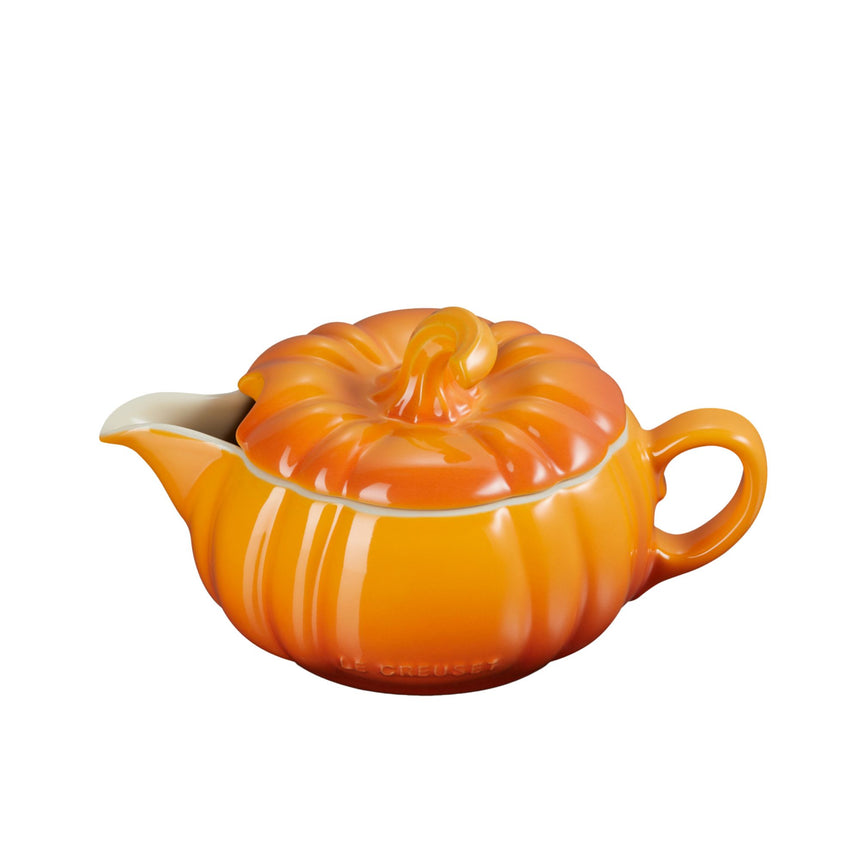 Le Creuset Stoneware Pumpkin Gravy Boat 400mL Marronnier - Image 02