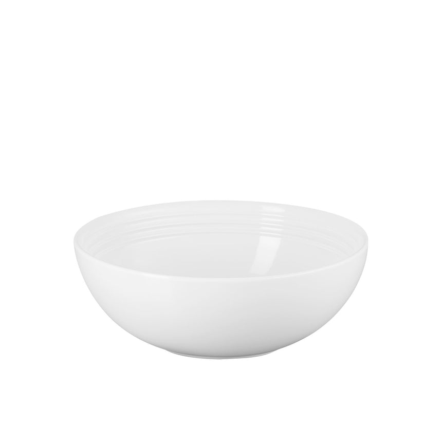 Le Creuset Stoneware Serving Bowl 24cm in White - Image 01