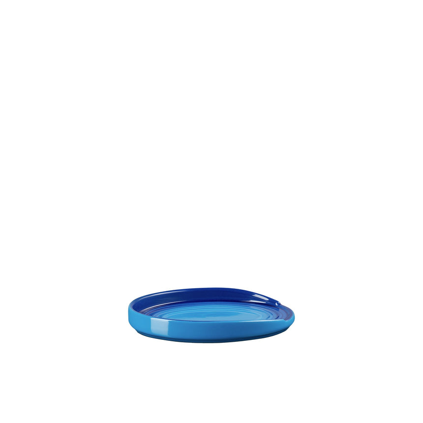 Le Creuset Stoneware Oval Spoon Rest Azure Blue - Image 05