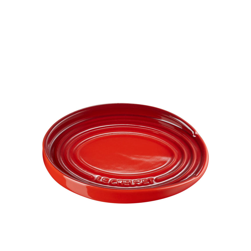 Le Creuset Stoneware Oval Spoon Rest Cerise - Image 01