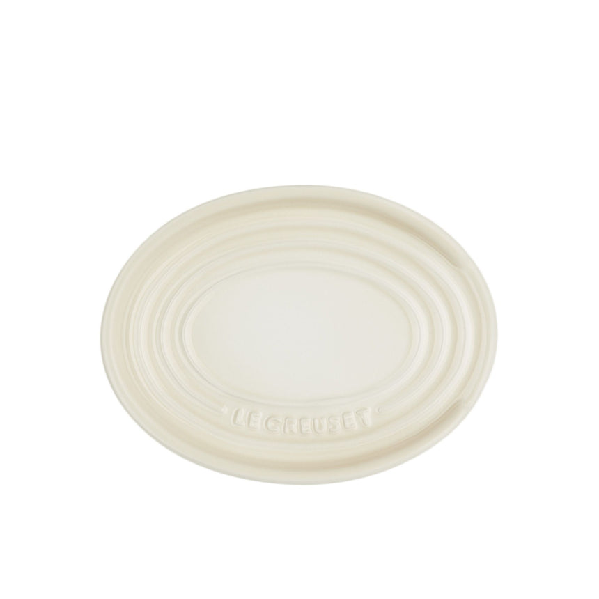 Le Creuset Stoneware Oval Spoon Rest Meringue - Image 04