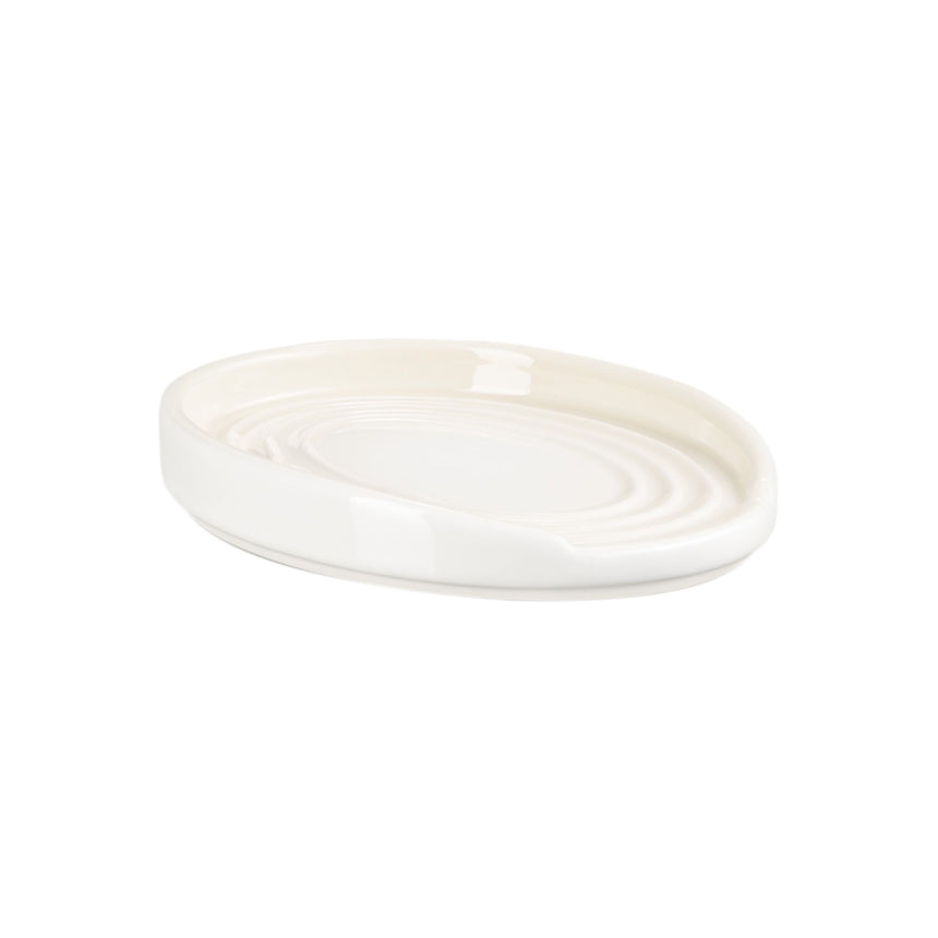 Le Creuset Stoneware Oval Spoon Rest Meringue - Image 05