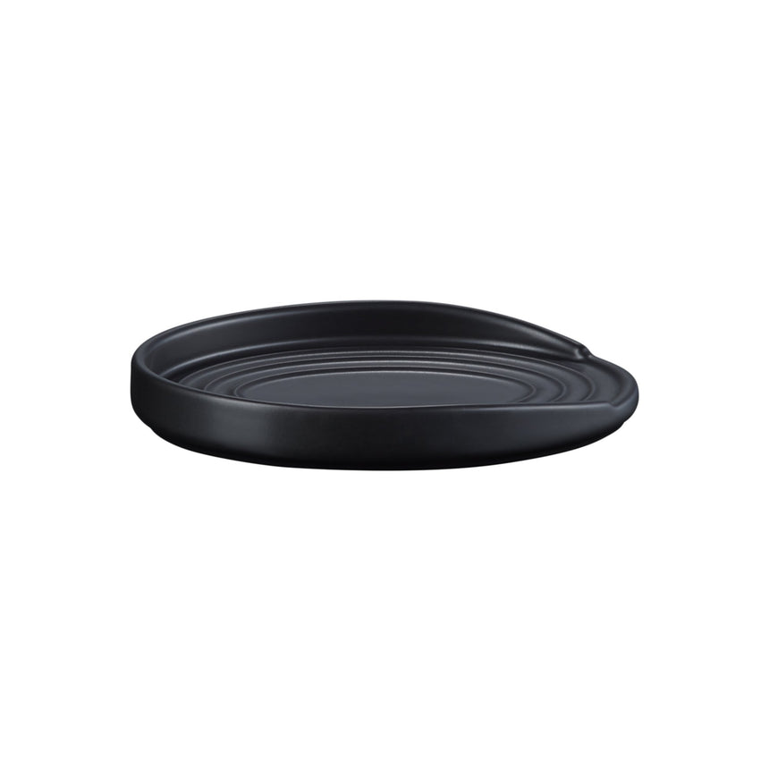 Le Creuset Stoneware Oval Spoon Rest Satin in Black - Image 02